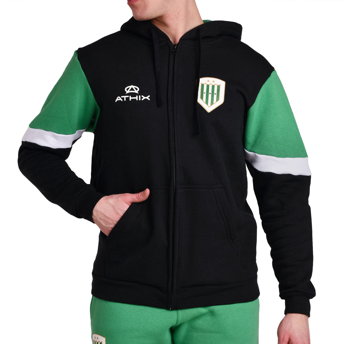 campera algodon banfield#negro