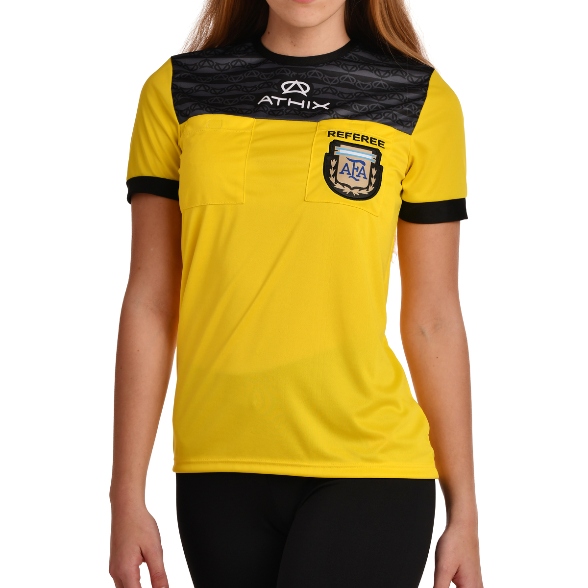 Camisa oficial de árbitro para mujer, camiseta de
