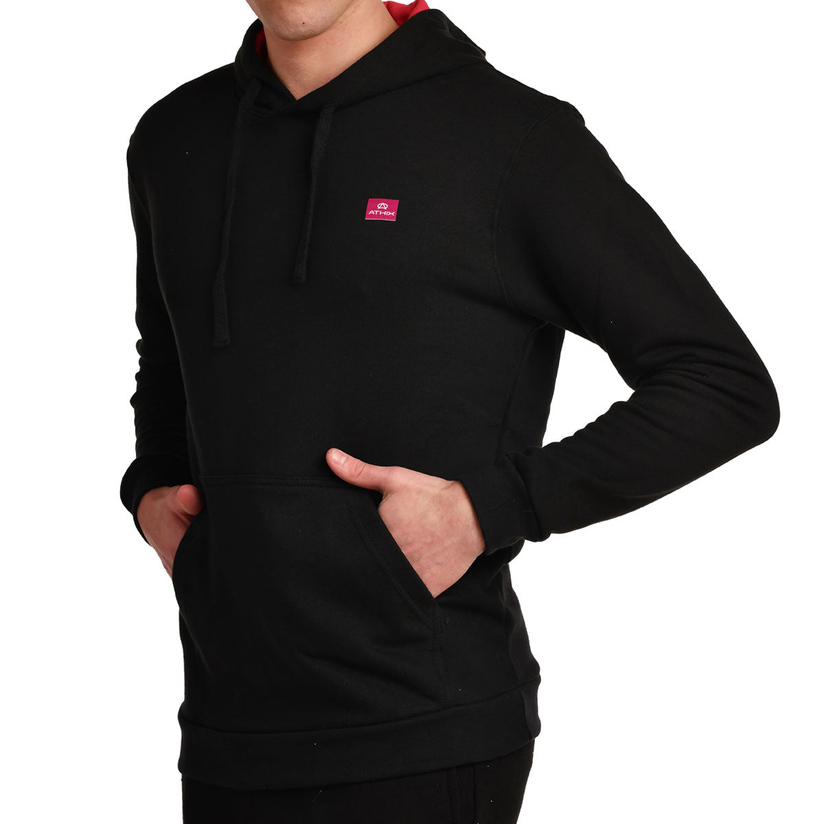 cotton hoodie#negro