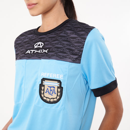 Camiseta De Arbitro Athix Asociacion Argentina De Arbitros Negra